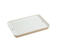 BLWOTMOR Litière Lapin Bac Toilette Cage Animaux Petit Plateau Grand Espaces PP Matériau Stable Facile Nettoyer Convient à Formation Intérieure Décoration, Beige, L