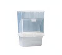 BLWOTMOR Mangeoire pour Oiseaux Distributeur Automatique Alimentateur Cage Grande Capacité Balles Antifuite en Plastique Adaptée aux Cages Extérieures Soins, 440G, Carte Unique Haute
