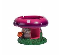 BLWOTMOR Mangeoire pour Oiseaux Mangeoire Jardin Mangeoire Extérieure Distributeur à Oiseaux en Résine Champignons Finition Soignée Adaptée aux Patios Jardins, Violet, Violet