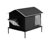 BLWOTMOR Niche Extérieure Coupe-Vent pour Chats Errants avec Chatière surélevée, Adaptée Aux