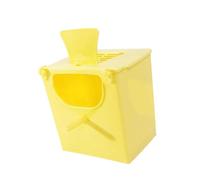BLWOTMOR Nichoir à Oiseaux avec Couvercle Latéral, Accessoire pour Cage en Polypropylène, Facile à Observer et à Utiliser, Jaune