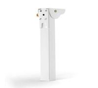 BLWOTMOR Pied de Table Pliant Support Stand Jambe Pliable Pied Repliable Ferrure de Table Tube Rectangulaire Charnière à Angle Droit Verrouillage à Pression, 15 Cm, Blanc