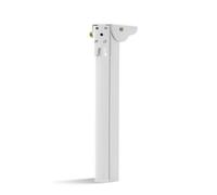BLWOTMOR Pied de Table Pliant Support Stand Jambe Pliable Pied Repliable Ferrure de Table Tube Rectangulaire Charnière à Angle Droit Verrouillage à Pression, 65 Cm, Blanc