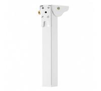 BLWOTMOR Pied de Table Pliant Support Stand Jambe Pliable Pied Repliable Ferrure de Table Tube Rectangulaire Charnière à Angle Droit Verrouillage à Pression, 20 Cm, Blanc