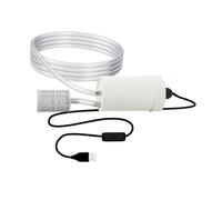 BLWOTMOR Pompe USB auto-amorçante électrique de transfert d'eau portable submersible en acier inoxydable tuyau intégré convient pour lavage de voiture, irrigation de jardin, filtre 5 m