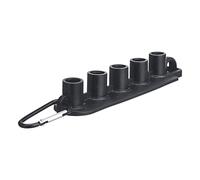 BLWOTMOR Porte-buse Rangement pour Nettoyeur Haute Pression Connecteur Rapide pour Buse de Lance Extension Lavage Remplacement Fileté de Buse Conception Solide, 5 Trous