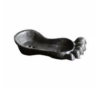BLWOTMOR Porte-savon en Fonte Support à Savon Plateau Lavabo Égouttoir à Trous Base Lourde Qui Ne Glisse Vintage Sculpté Adapté, Boîte À Savon En Forme De Pied