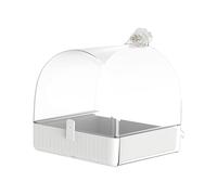 BLWOTMOR Protection Transparente Anti-poussière pour Bac à Bain d'oiseaux
