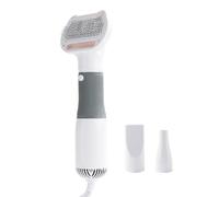 BLWOTMOR Sèche-Cheveux pour Animaux Brosse Fonctionnelle Peigne Antinœuds Souffleuse Portable Température Réglable Convient Chiens Chats Toilette, Gris