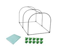 BLWOTMOR Serre de Jardin Mini Greenhouse Châssis Cold Frame Couverture Abri Résistant Plante Fleur Fruit Fer Polypropylène Adapté Balcon Cour Véritable Jardina, Longueur 100cm