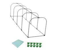 BLWOTMOR Serre de Jardin Mini Greenhouse Châssis Cold Frame Couverture Abri Résistant Plante Fleur Fruit Fer Polypropylène Adapté Balcon Cour Véritable Jardina, Longueur 200cm