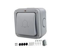 BLWOTMOR Sonnette à Bouton-poussoir, Panneau de Commande de Sonnette, Sonnette de Jardin, Ouvre-portail Automatique pour Ports, Espaces Extérieurs, Comme, BE32M