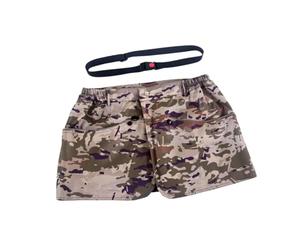 BLWOTMOR Tablier D'Entraînement de Chien Short Éducateur Ceinture Rouge Nylon Imperméable Poches Multiples Protection Adapté Travail Cynophile Jardinage Loisir, M