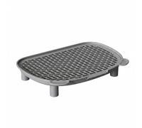 BLWOTMOR Tapis de Contrôle de Litière pour Chats Double Couche Capture Sable Protection Zone Litière Nettoyage Facilité Structure Résistante Piège Déchets Animaux Convient à, Gris Oreille De Chat
