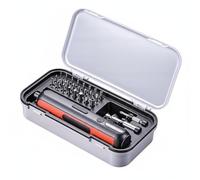 BLWOTMOR Tournevis Électrique Coffret Tournevis Électrique sans Fil Ensemble Embouts Outil de Précision Poignée Droite Éclairage Intégré Alimentation 4V