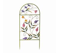 BLWOTMOR Treillis de Jardin Plante Support Cadre d'escalade Ornement Botanique avec Volutes Peintes et Accents Floraux Structure Solide pour Mise en Scène, 45 105 3.5cm