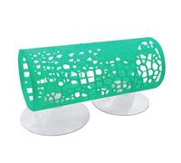 BLWOTMOR Tunnel pour Aquarium Betta, Grotte pour Poissons, Tube avec Ventouses en PP, Adapté Aux, Décoration Intérieure, Vert