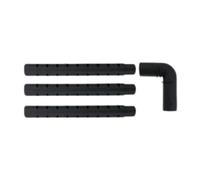BLWOTMOR Tuyau D'arrivée d'eau pour Aquarium en 3 Parties, Accessoire de Rechange Externe, Pompe à Effet Pluie en PP, Convient Aux Aquariums et à L', Coude pour Tuyau de Pluie