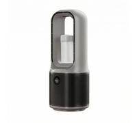 BLWOTMOR Ventilateur de Hélice à Colonne Refroidisseur Efficace Oscillation Douce Affichage Rond Avant Minuterie Convient au, Array, Gris Sidéral, Version Brouillard De Glace Avec Pulvérisation
