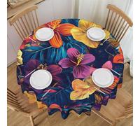 BLWSLC 152,4 cm Among The Flowers Nappe imprimée pour la maison, nappe de fête, convient pour les pique-niques, les mariages et les fêtes