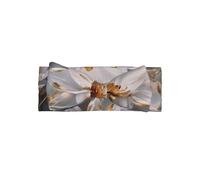 BLWSLC Bandeau imprimé lys bordé d'un nœud doré, adapté pour les nouveau-nés, les nourrissons et les tout-petits, accessoires pour cheveux pour enfants