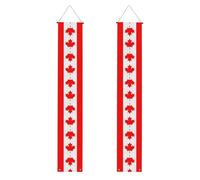 BLWSLC Bannière décorative drapeau canadien - Un incontournable pour les fêtes et célébrations de remise de diplôme en intérieur et en extérieur