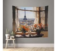 BLWSLC Beautiful Pylons in the Distance Graphic Decorative Wall Hanging - 152,4 x 139,7 cm - Décoration murale d'intérieur pour dortoir, chambre à coucher, cadeau