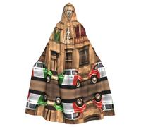 BLWSLC Belle cape à capuche imprimée en Italie pour adulte - Grande cape à capuche adaptée pour les fêtes de vacances et les spectacles sur scène