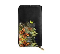 BLWSLC Belle pochette longue en forme de papillon, portefeuille à fermeture éclair, porte-cartes, sac de rangement portable pour pièces de monnaie de voyage, convient pour les voyages et un usage
