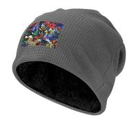 BLWSLC Bonnet de sport de plein air noir dessiné à la main avec motif papillon pour l'hiver, convient pour les voyages, la randonnée et les sports de plein air, gris, Taille unique