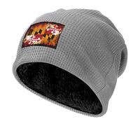 BLWSLC Bonnet de sport en bois vintage avec drapeau du Maryland imprimé pour l'hiver, convient pour les voyages, la randonnée et les sports de plein air Noir, gris clair, Taille unique