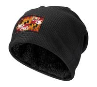 BLWSLC Bonnet de sport en bois vintage avec drapeau du Maryland imprimé pour l'hiver, convient pour les voyages, la randonnée et les sports de plein air Noir, Noir , Taille unique