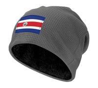 BLWSLC Bonnet noir pour sports de plein air - Motif drapeau du Costa Rica - Pour voyage, randonnée et sports de plein air, gris, Taille unique