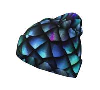 BLWSLC Bonnet tricoté à motif magique, chaud sans bords, adapté pour une utilisation en intérieur et en extérieur, en voyage ou activités de plein air. Noir