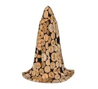 BLWSLC Bouchon de bouteille de vin avec cape à capuche vintage pour adolescent pour cosplay, déguisement et fête de vacances