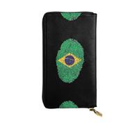 BLWSLC Brésil Long pochette, portefeuille à fermeture éclair, porte-cartes et sac de rangement portable pour pièces de monnaie de voyage, convient pour les voyages et un usage quotidien