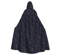 BLWSLC Cape à capuche d'Halloween pour adulte, constellation, amas d'étoiles, galaxies, cape festive à capuche adaptée pour les fêtes de fin d'année
