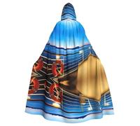 BLWSLC Cape à capuche d'Halloween pour adulte, piscine, fête, bateau de croisière, cape à capuche festive adaptée pour les fêtes de fin d'année