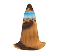 BLWSLC Cape à capuche imprimée de dunes de sable dans le désert du Sahara pour cosplay, cape à capuche parfaite pour le cosplay, A, essentiel des vacances, L
