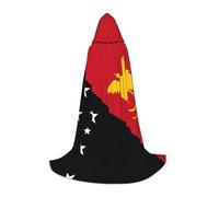 BLWSLC Cape à capuche imprimée drapeau de la Papouasie-Nouvelle-Guinée pour adolescents Convient pour les fêtes et les spectacles sur scène Taille M