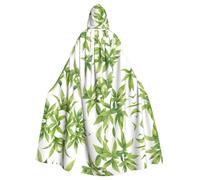 BLWSLC Cape à capuche imprimée feuilles fines pour adulte - Convient pour les fêtes sur le thème du cosplay