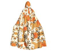 BLWSLC Cape à capuche imprimée fleurs et bêtes pour adulte - Cape à capuche pour adulte - Convient pour les fêtes sur le thème du cosplay