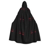 BLWSLC Cape à capuche imprimée pour homme de karaté pour adultes adaptée pour les spectacles et les fêtes