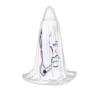BLWSLC Cape à capuche pour adolescent à motif fumeur L pour cosplay, déguisement et fête de vacances