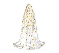 BLWSLC Cape à capuche pour adolescent avec étoiles et pois de rêve - 3 tailles L - Parfait pour les fêtes de vacances et les spectacles sur scène
