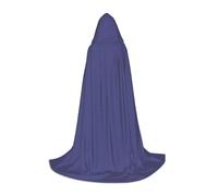 BLWSLC Cape à capuche pour adolescent Chrysanthème sauvage JuHua violet imprimé Stage Performance Cape 3 tailles L Parfait pour les fêtes de vacances et les spectacles sur scène