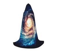 BLWSLC Cape à capuche pour adolescent Univers Voie lactée Galaxie Imprimé Stage Performance Cape 3 tailles L Parfait pour les fêtes de vacances et les spectacles sur scène