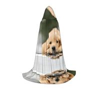 BLWSLC Cape à capuche pour fête de vacances - Costume de cosplay imprimé pour Halloween et congrès d'anime - Taille M