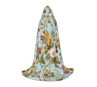 BLWSLC Cape à capuche vintage imprimée fleur de vigne pour cosplay, cape à capuche parfaite pour le cosplay, A, essentiel des vacances, L