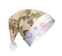 BLWSLC Chapeau de fête lumineux à LED avec motif de poule - Pour adultes et enfants